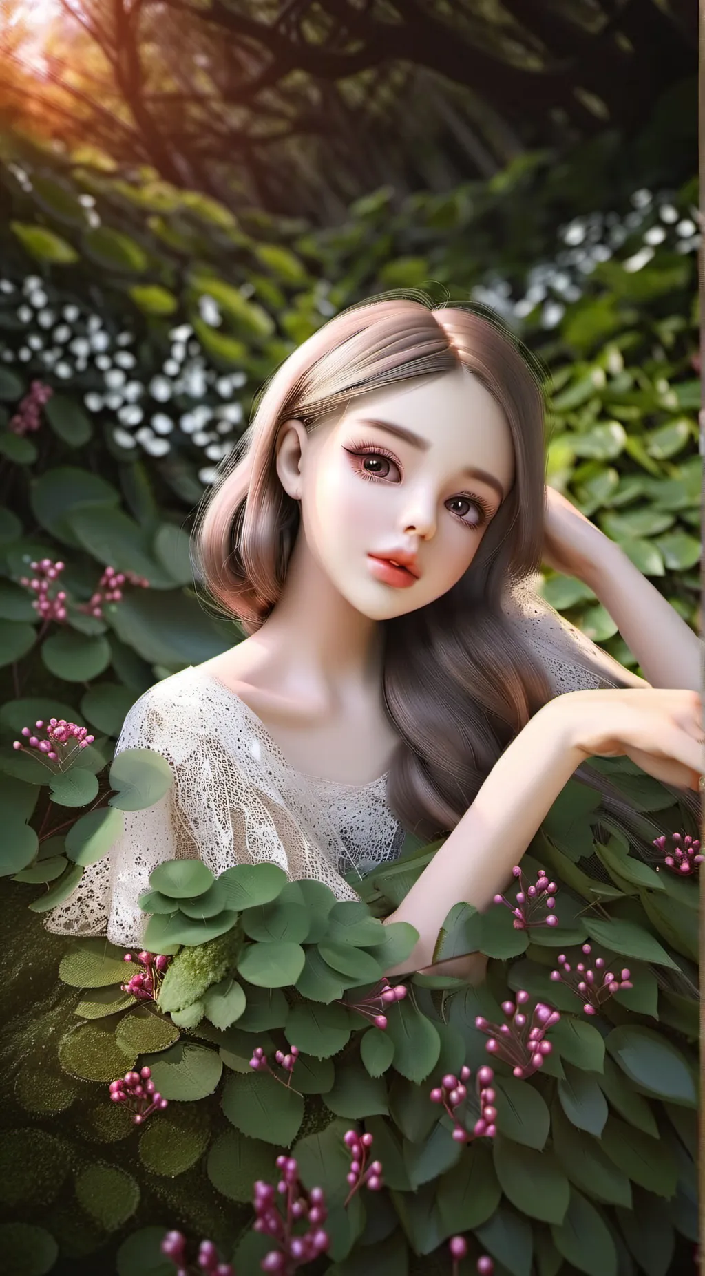 ai character: Flowr background