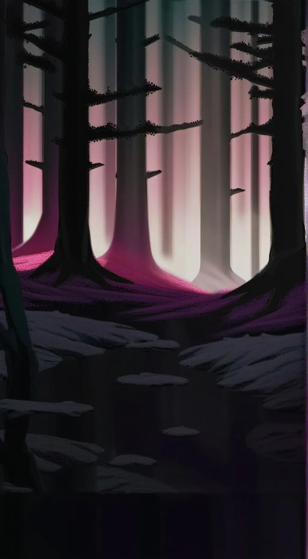 ai character: Winter figures background