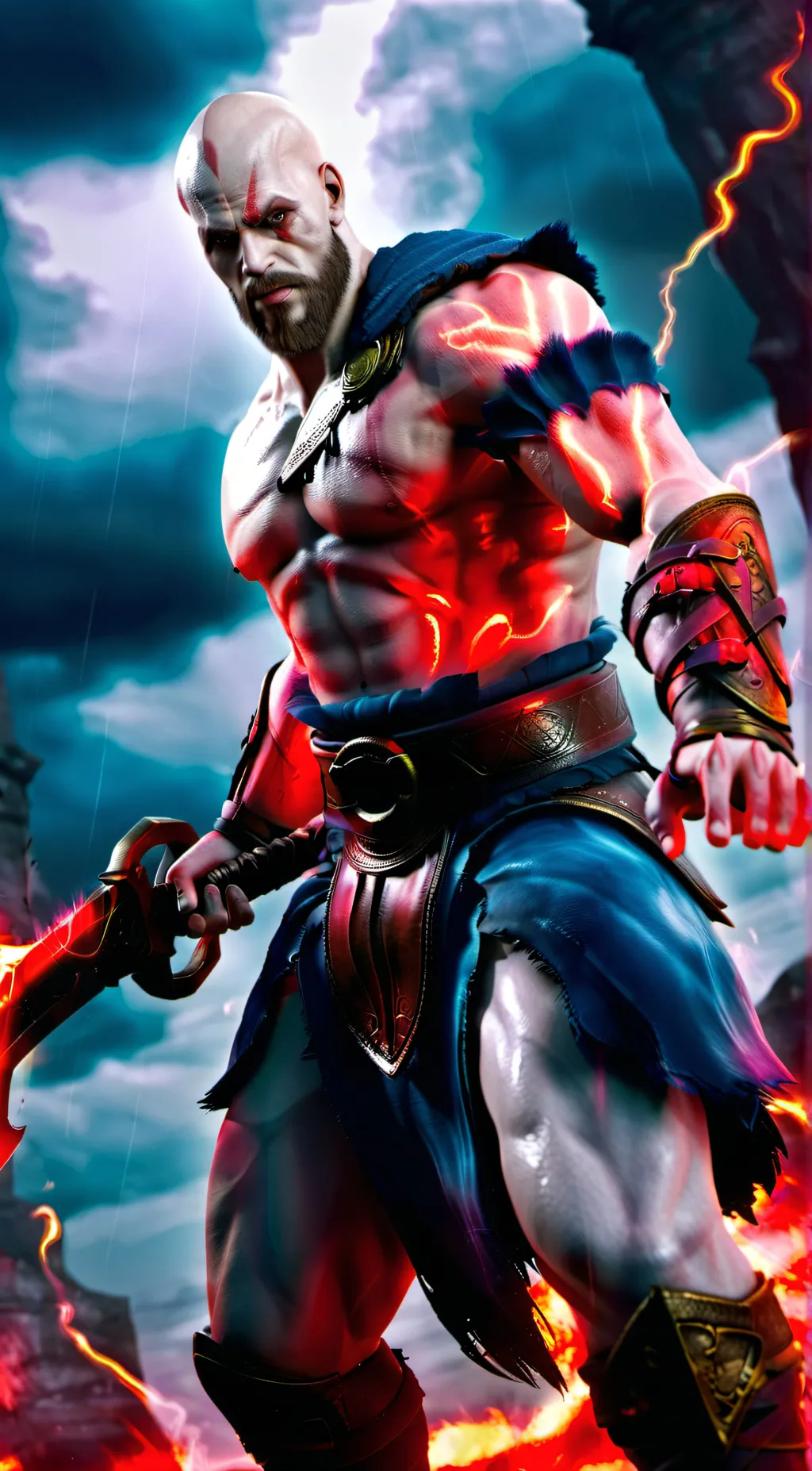 ai character: Kratos background