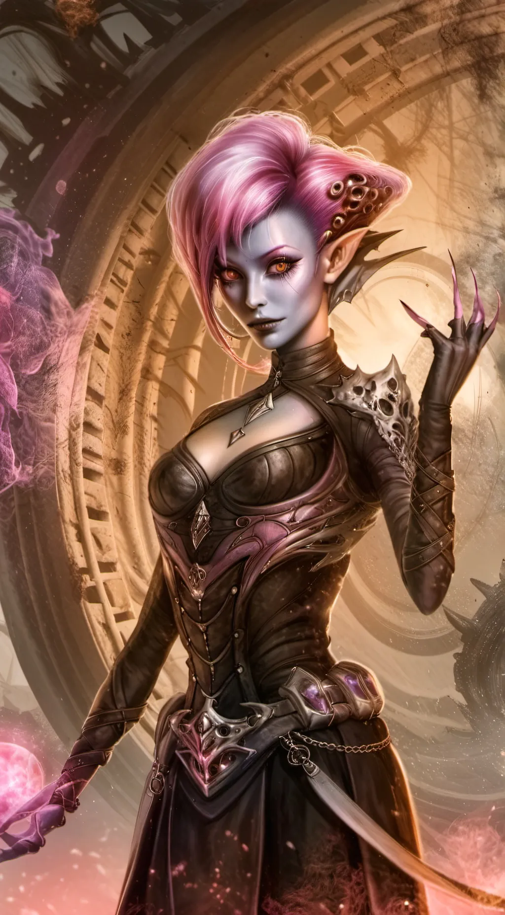 ai character: Linsn background