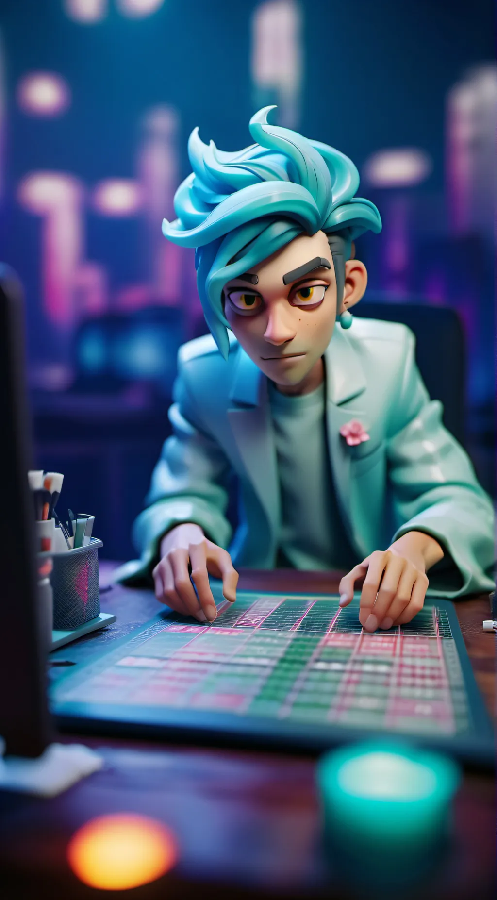 ai character: KREEKCRAFT  background