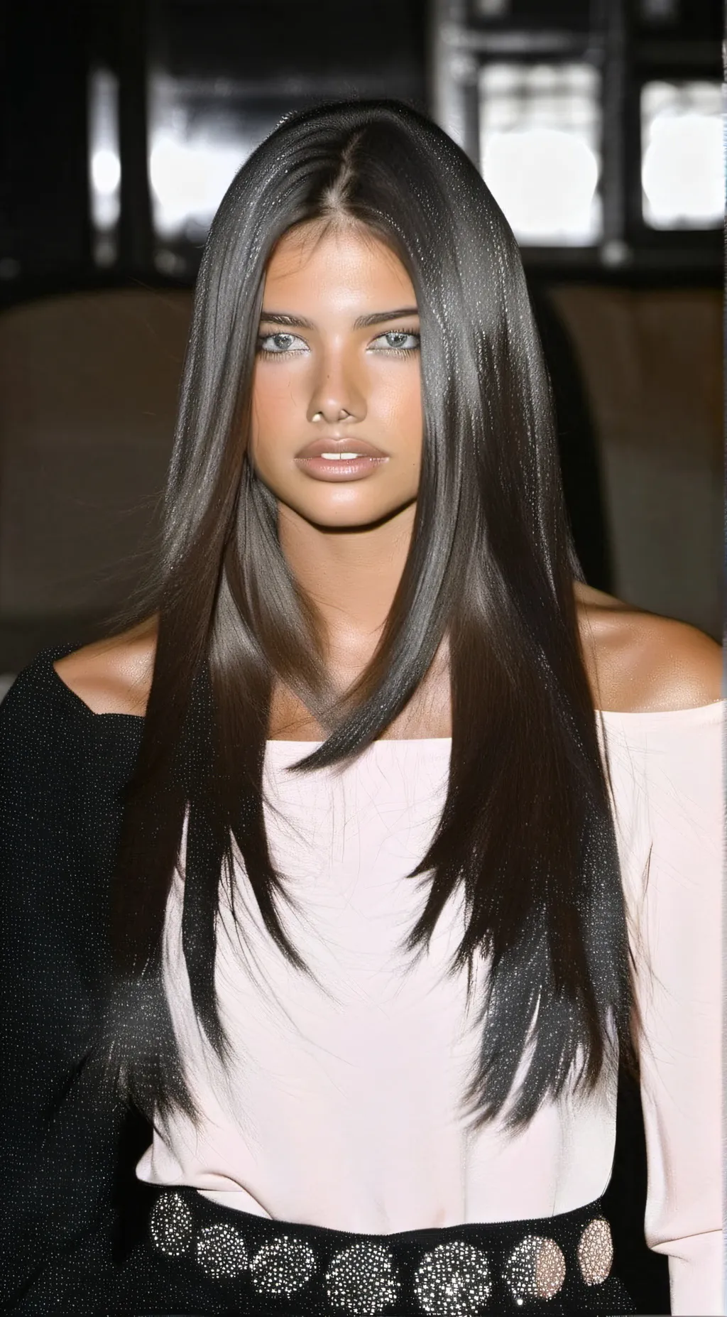 ai character: Adriana Lima background