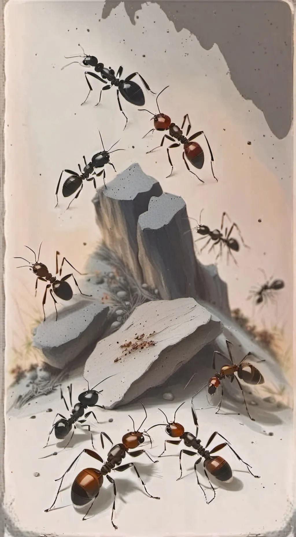 ai character: armies of ants background