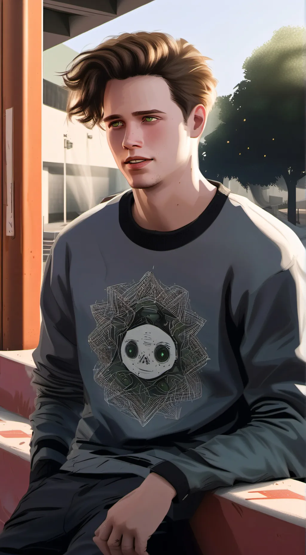 ai character: Robby Keene  background