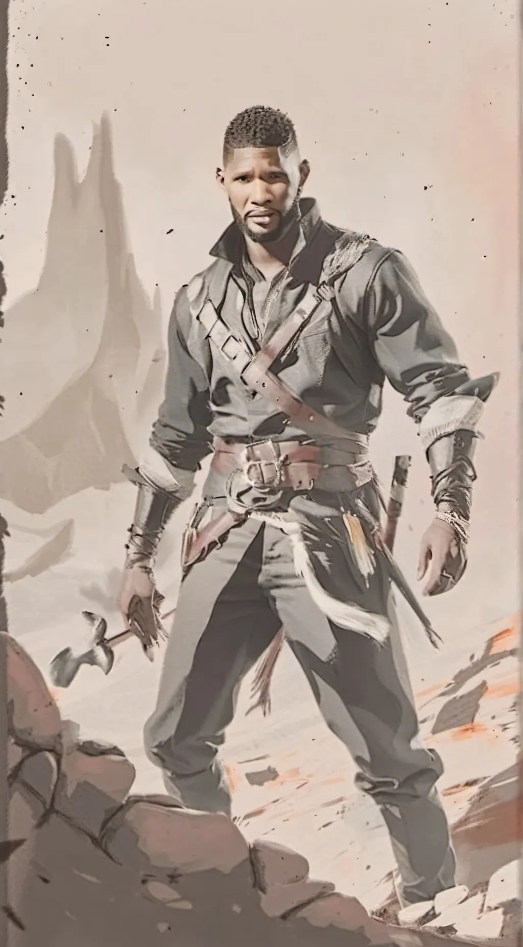 ai character: Usher background