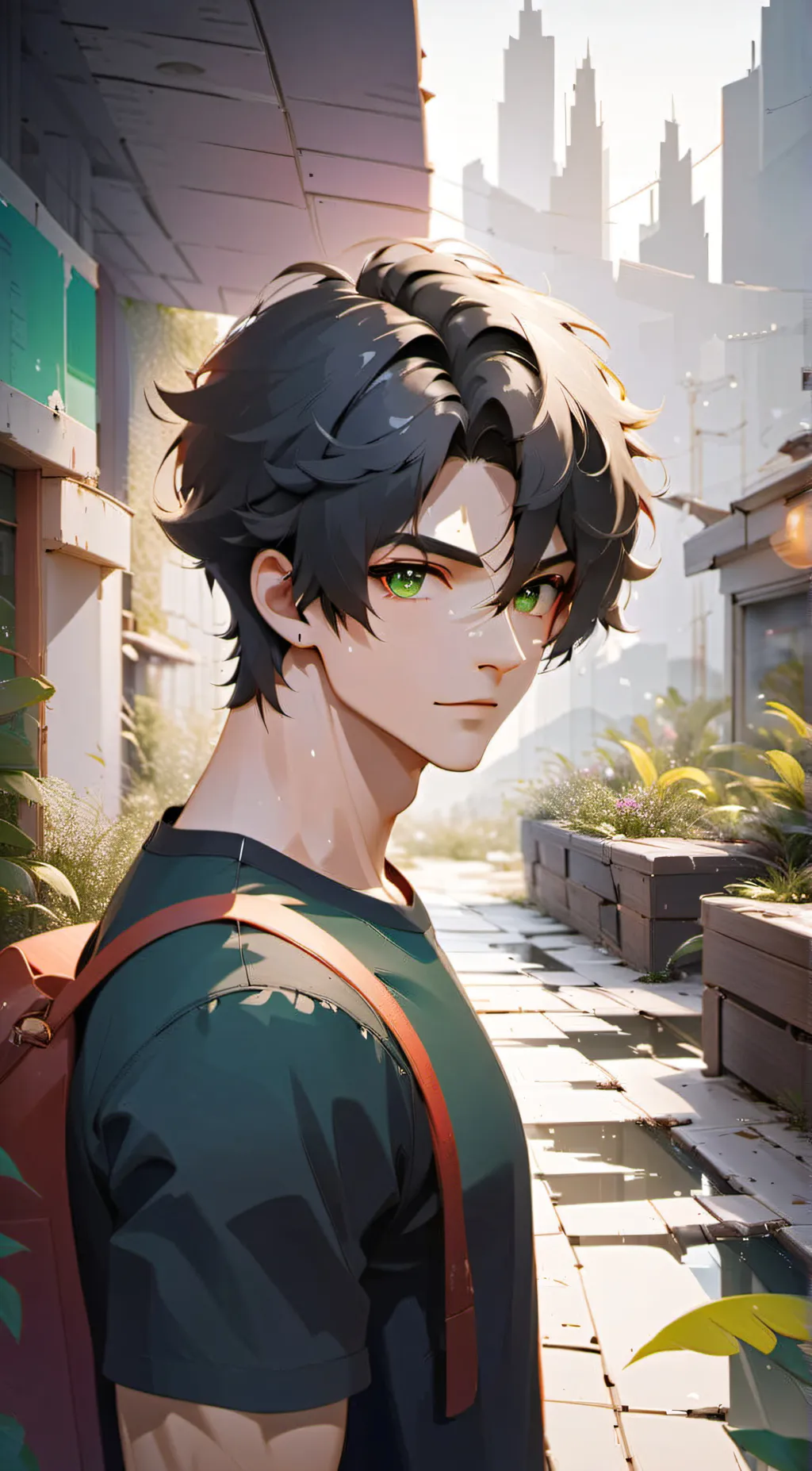 ai character: Mark background