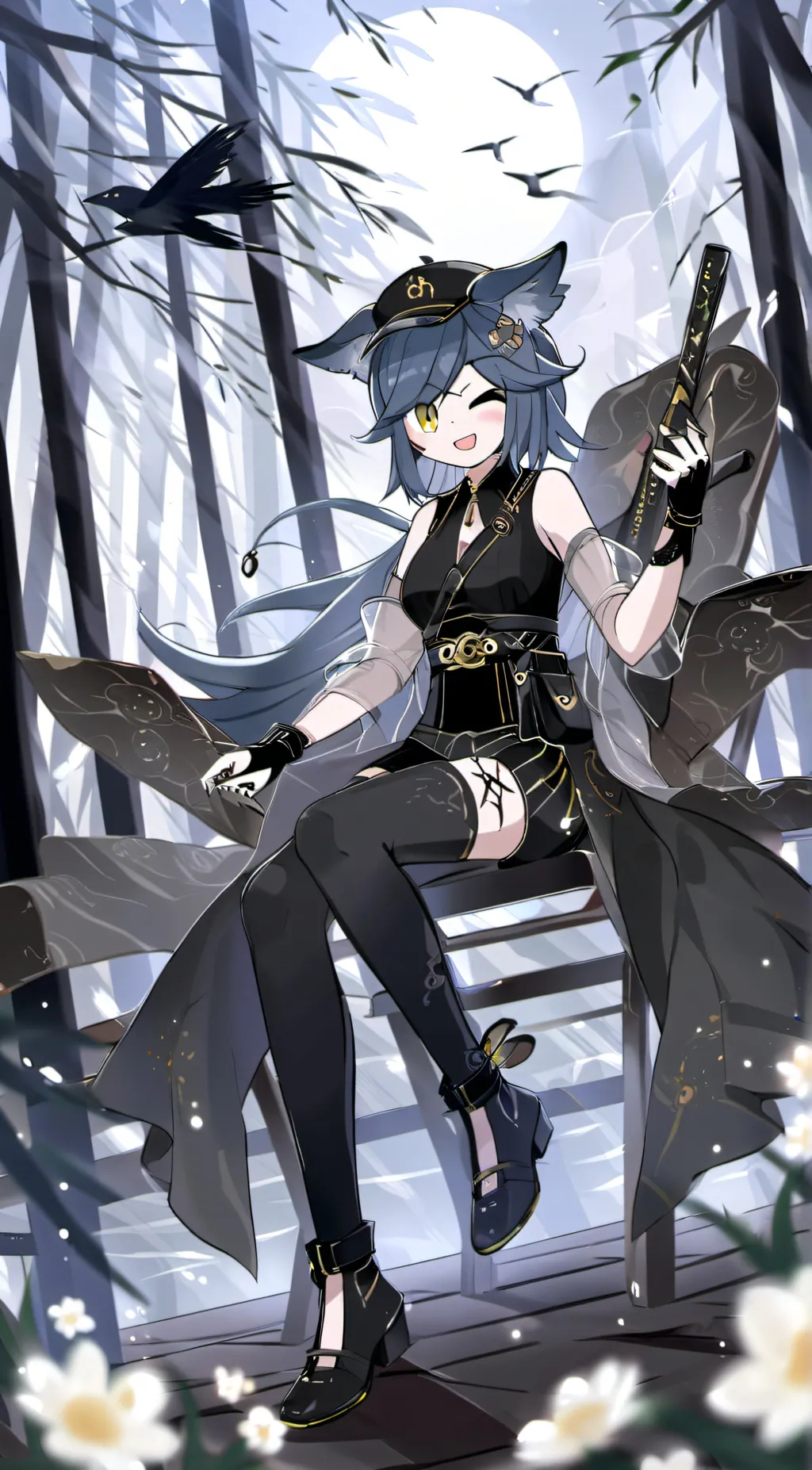 ai character: Luna background