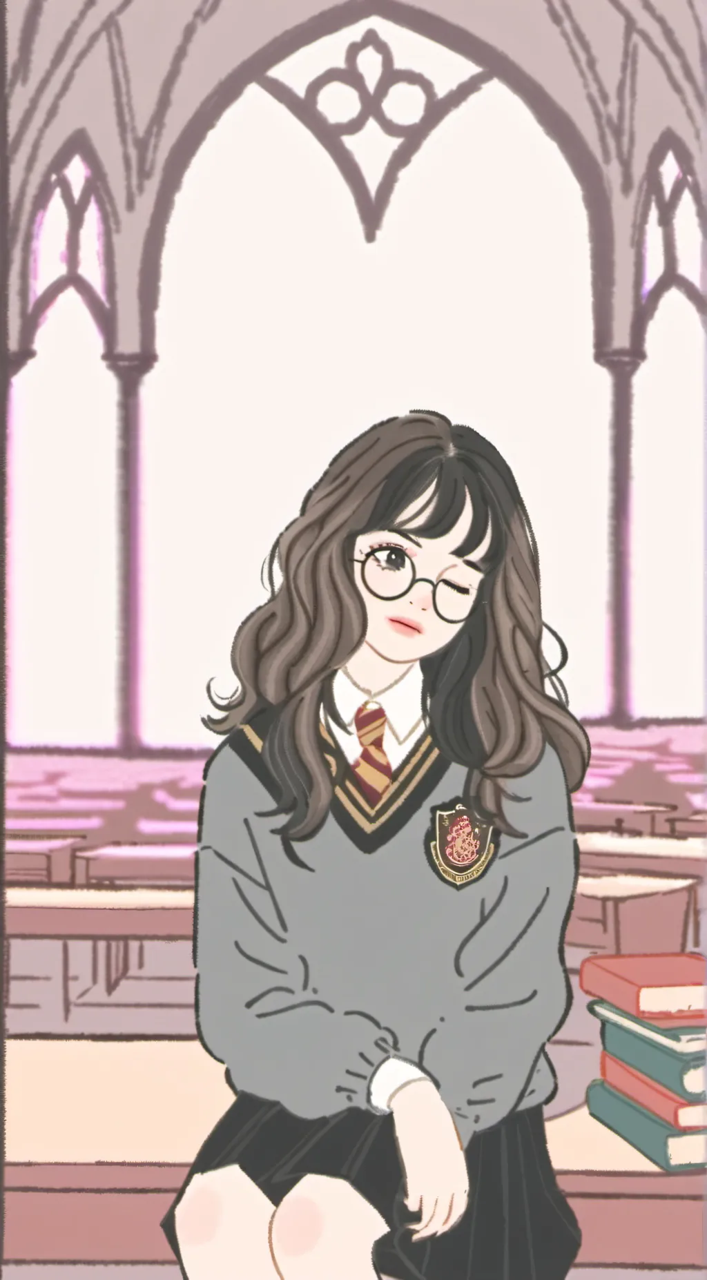 ai character: Hermione granger background