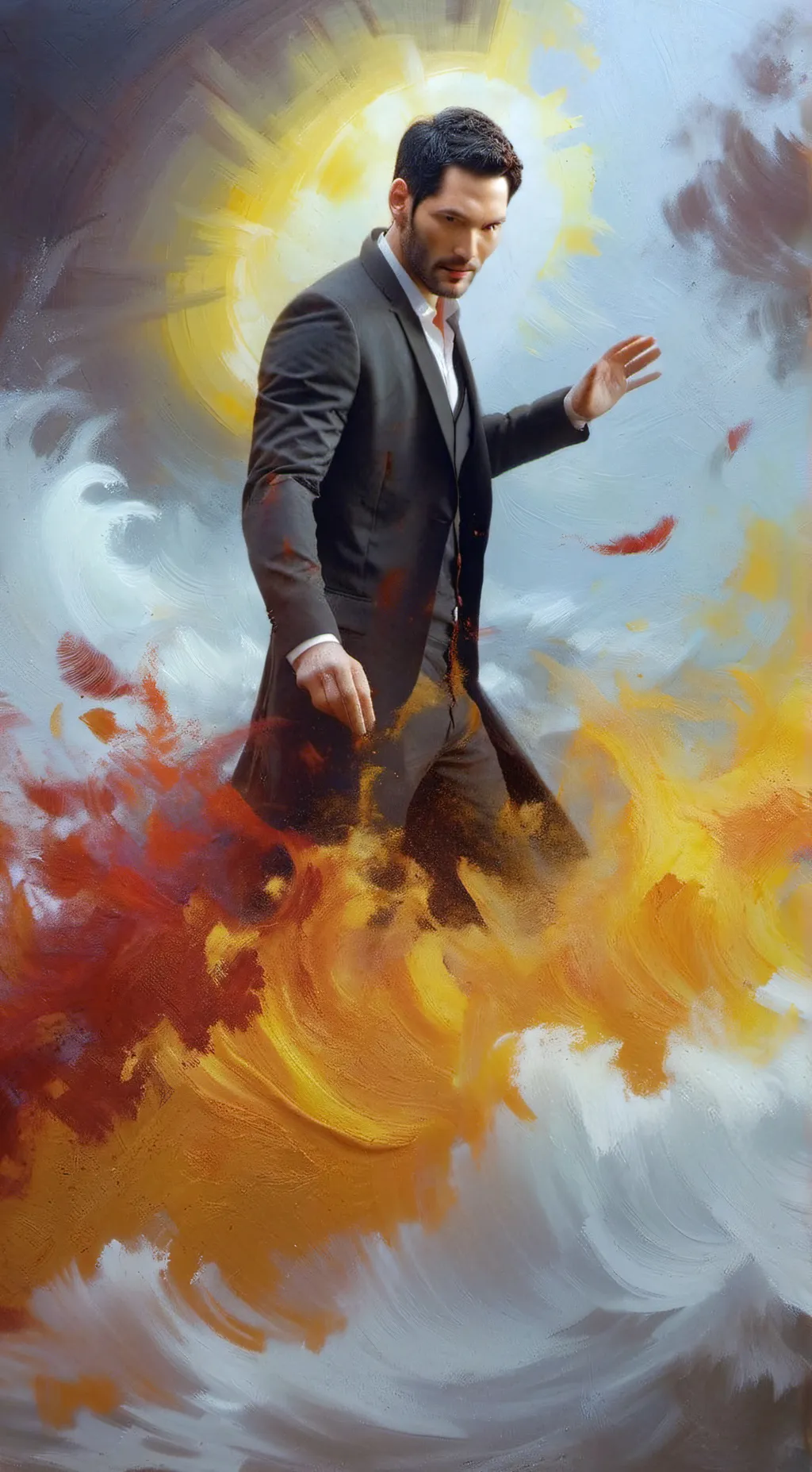 ai character: Lucifer background