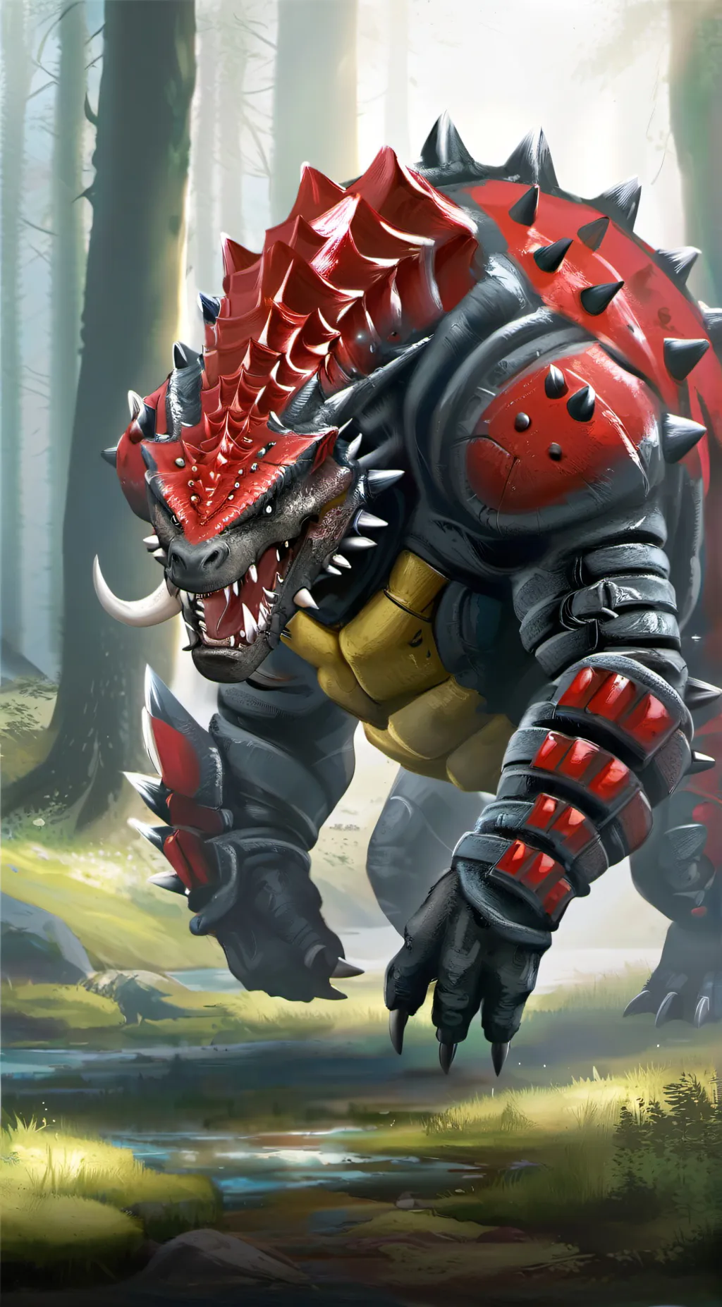ai character: Ankylosaurus background