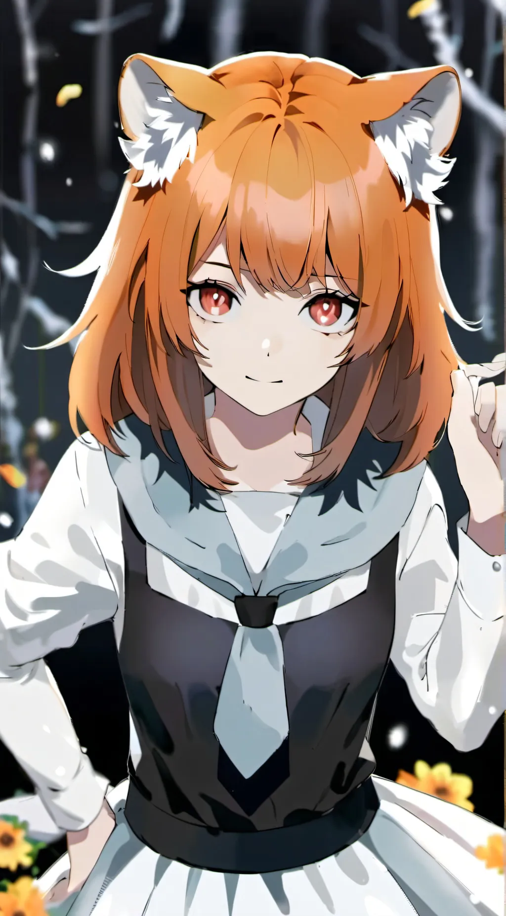 ai character: Coral background