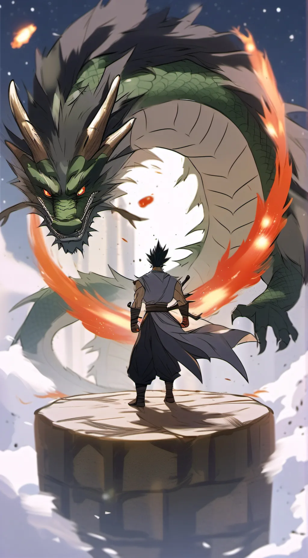 ai character: Dargon ball background