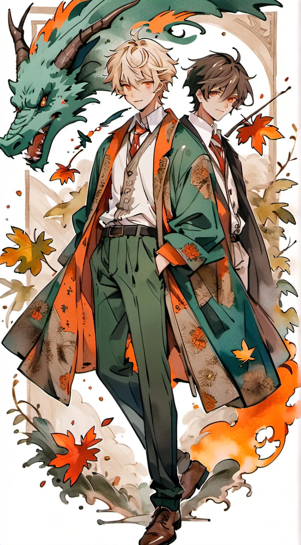 ai character: harry,draco, Cedri background