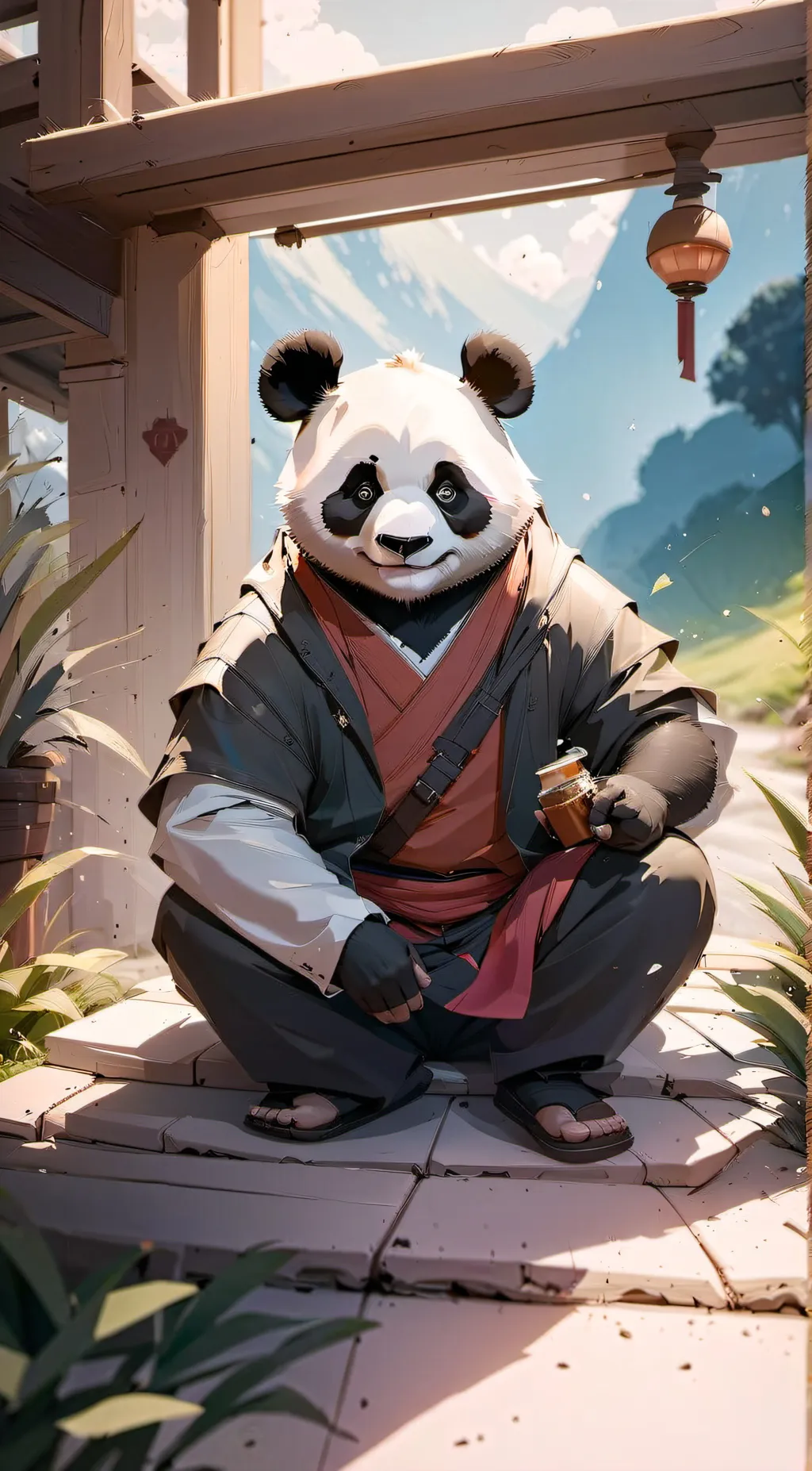 ai character: Pandy background