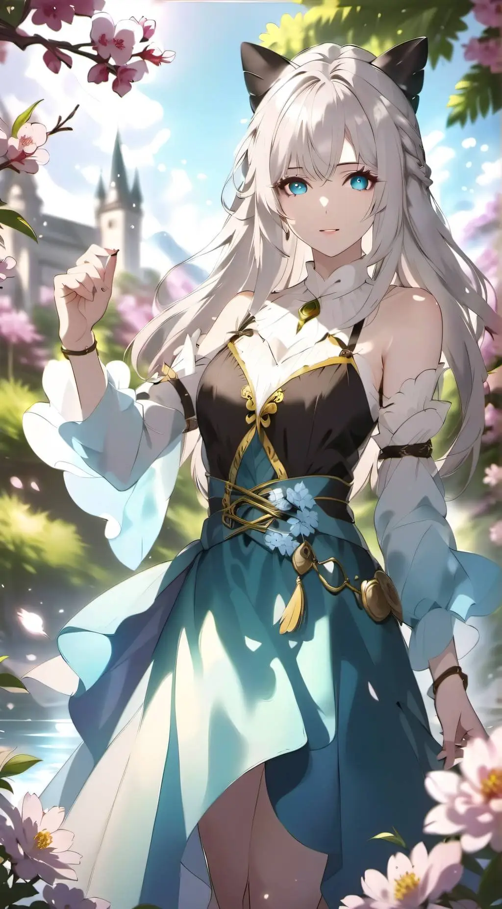 ai character: Iris white background