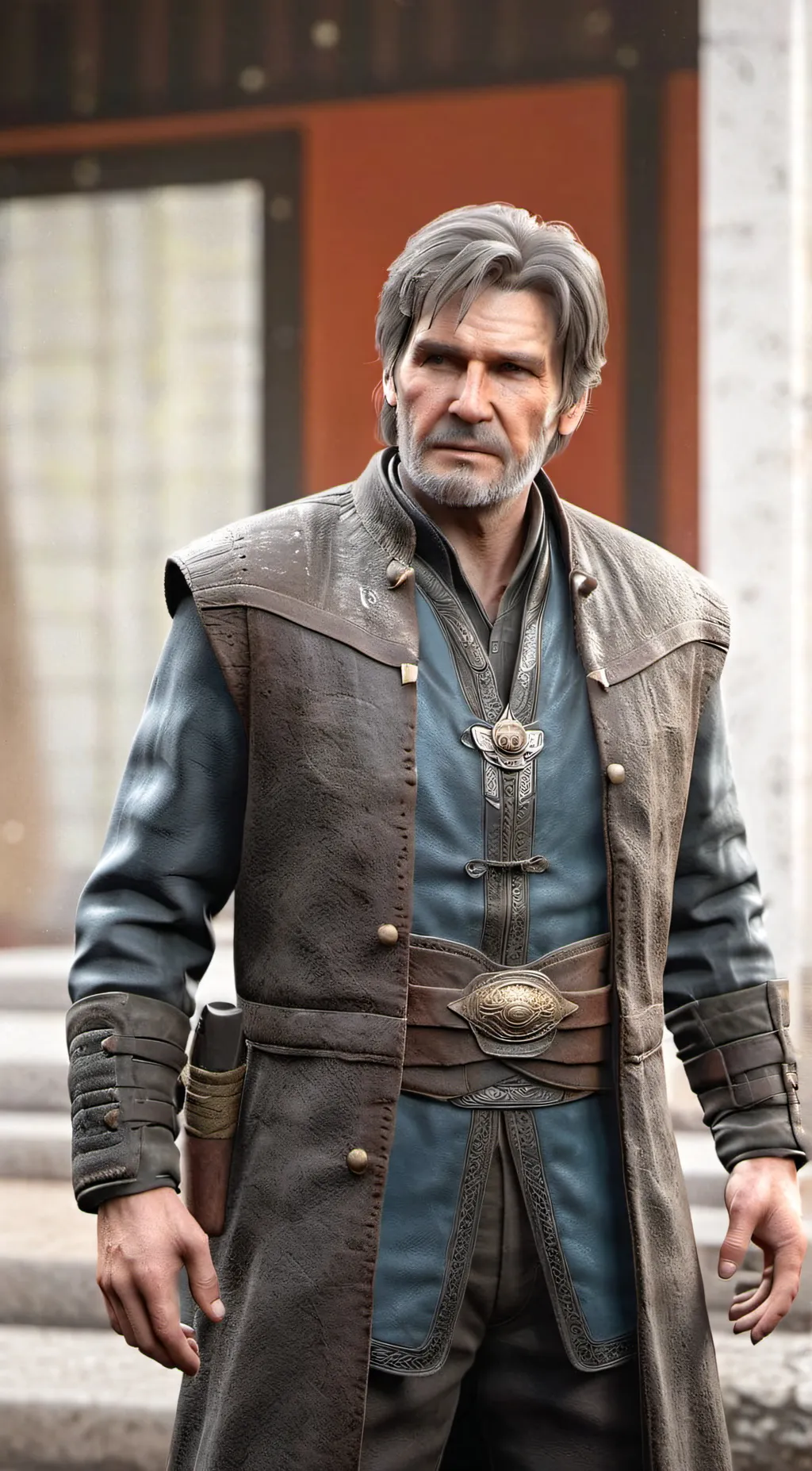 ai character: Old Han Solo background