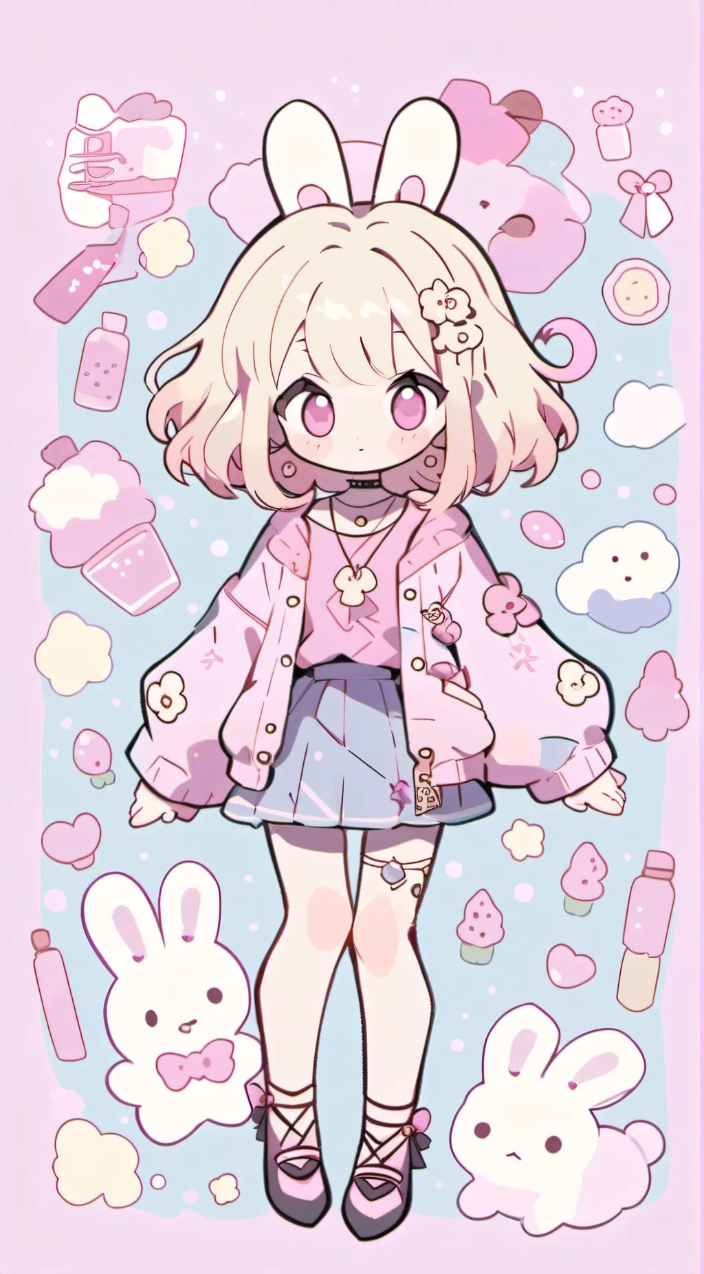 ai character: My melody/melody background