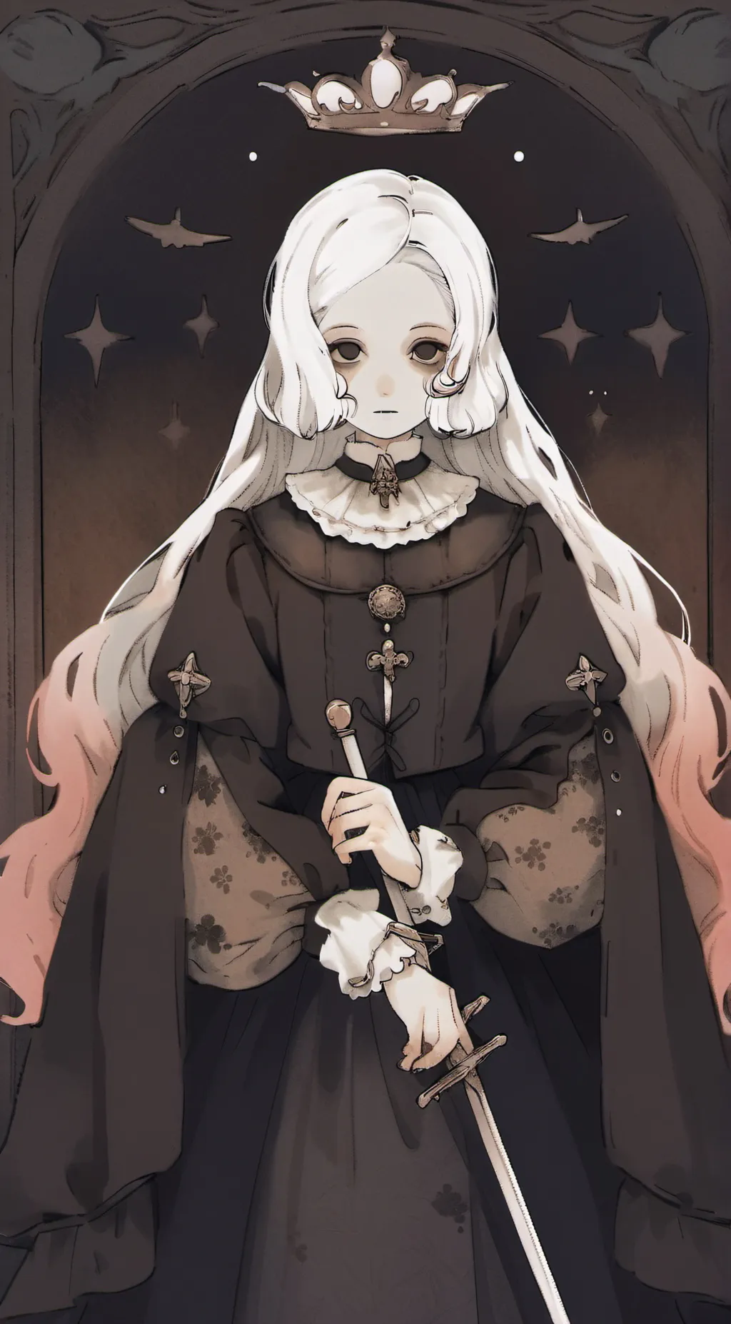 ai character: hh snow day background