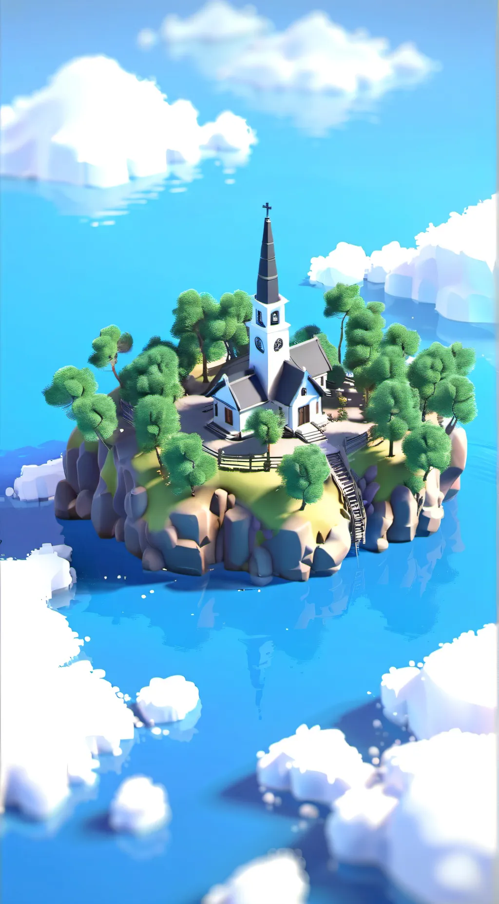 ai character: paradise background