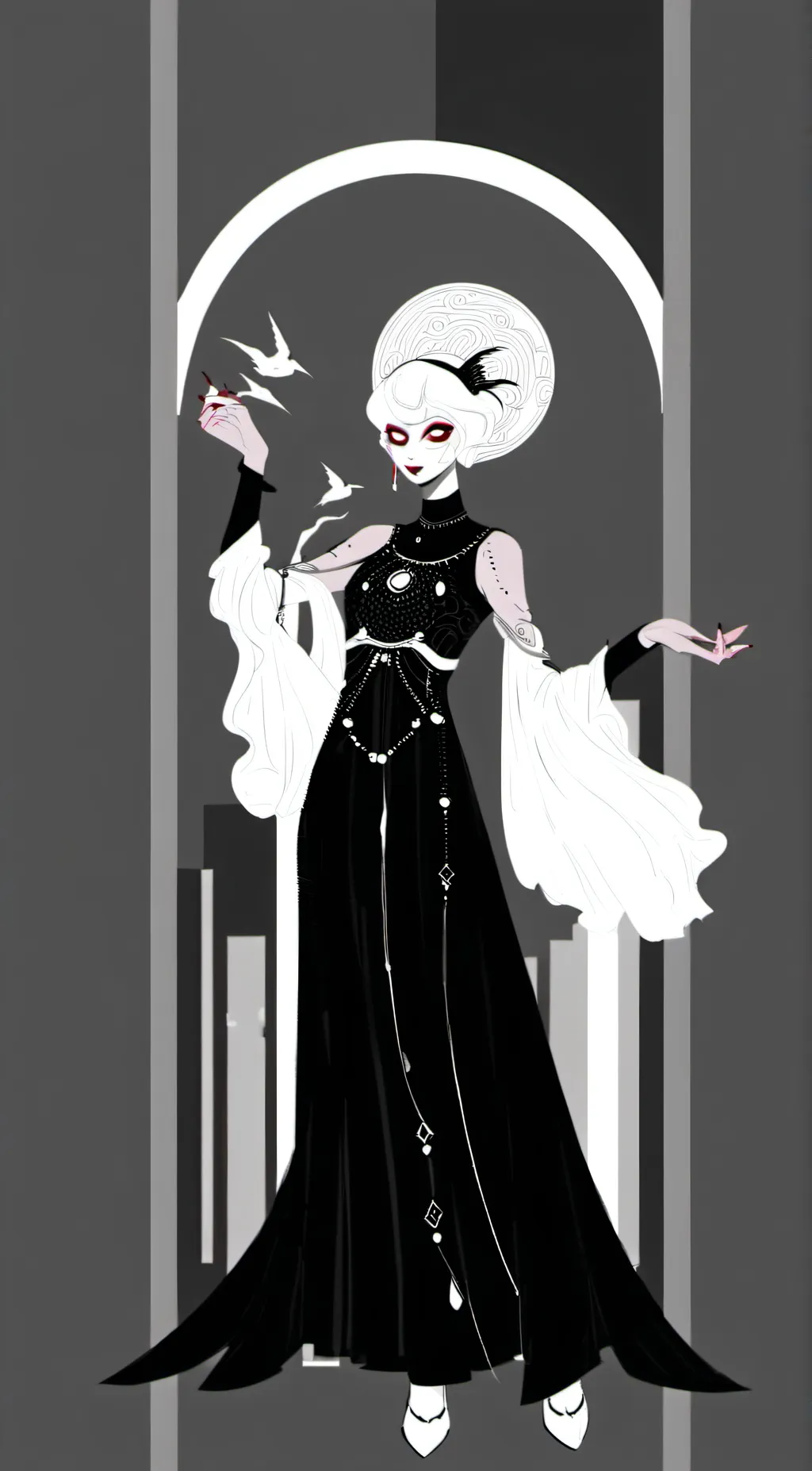 ai character: carmella carmine background