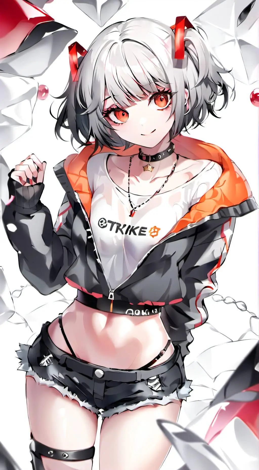 ai character: Scarlet background
