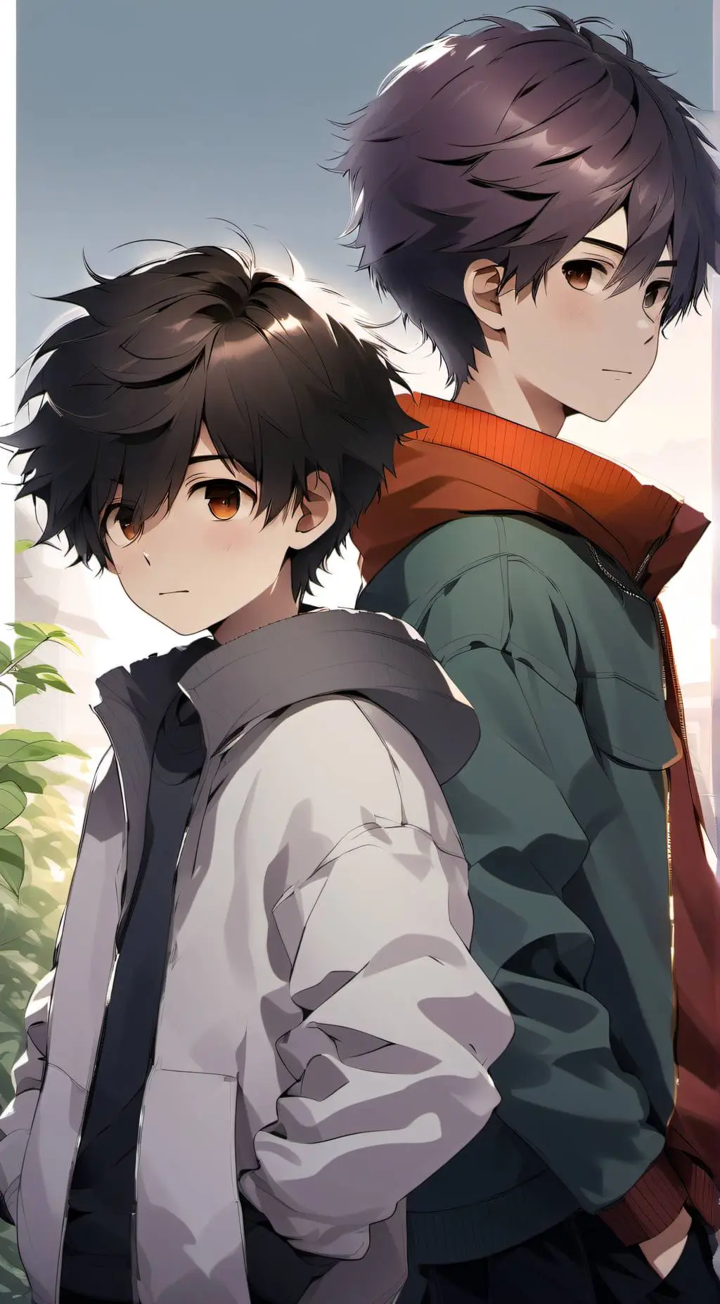 ai character: Noah and Max background