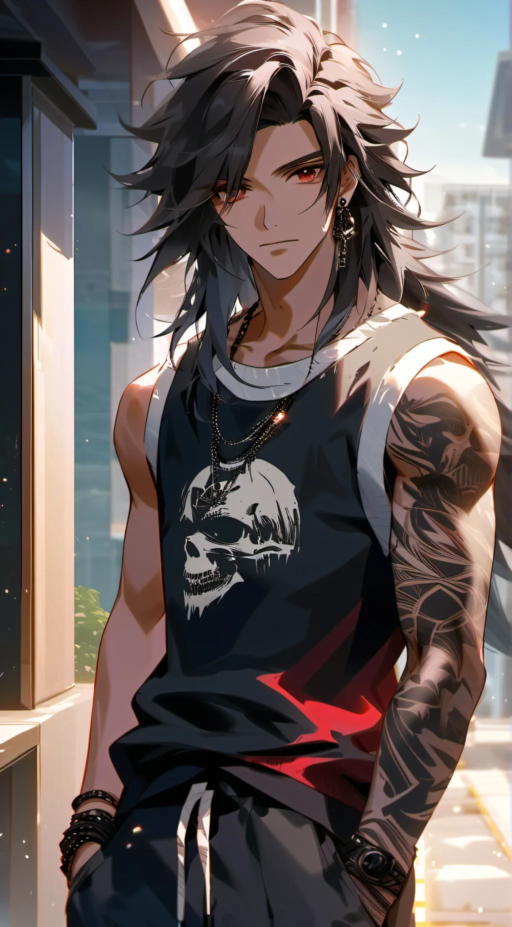 ai character: 🖤 Nico 🖤 background