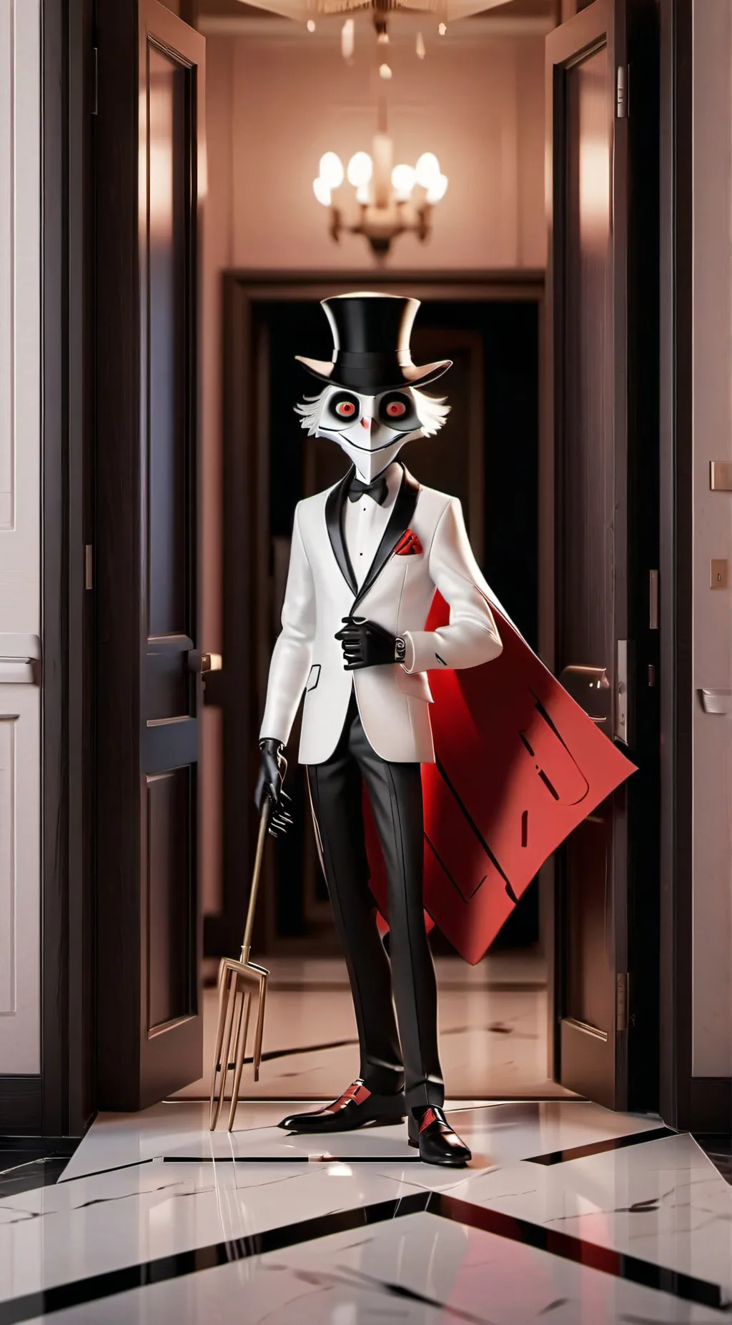ai character: Hazbin hotel background