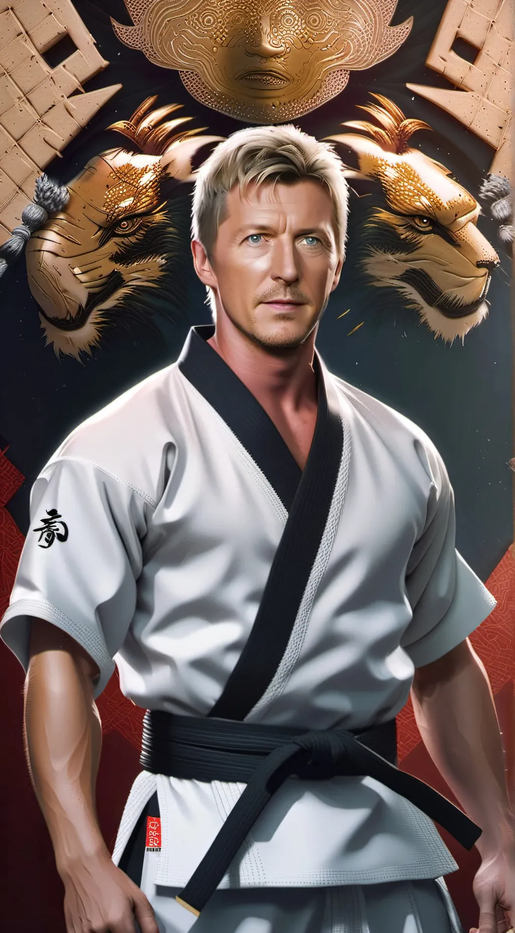 ai character: Johnny Lawrence  background