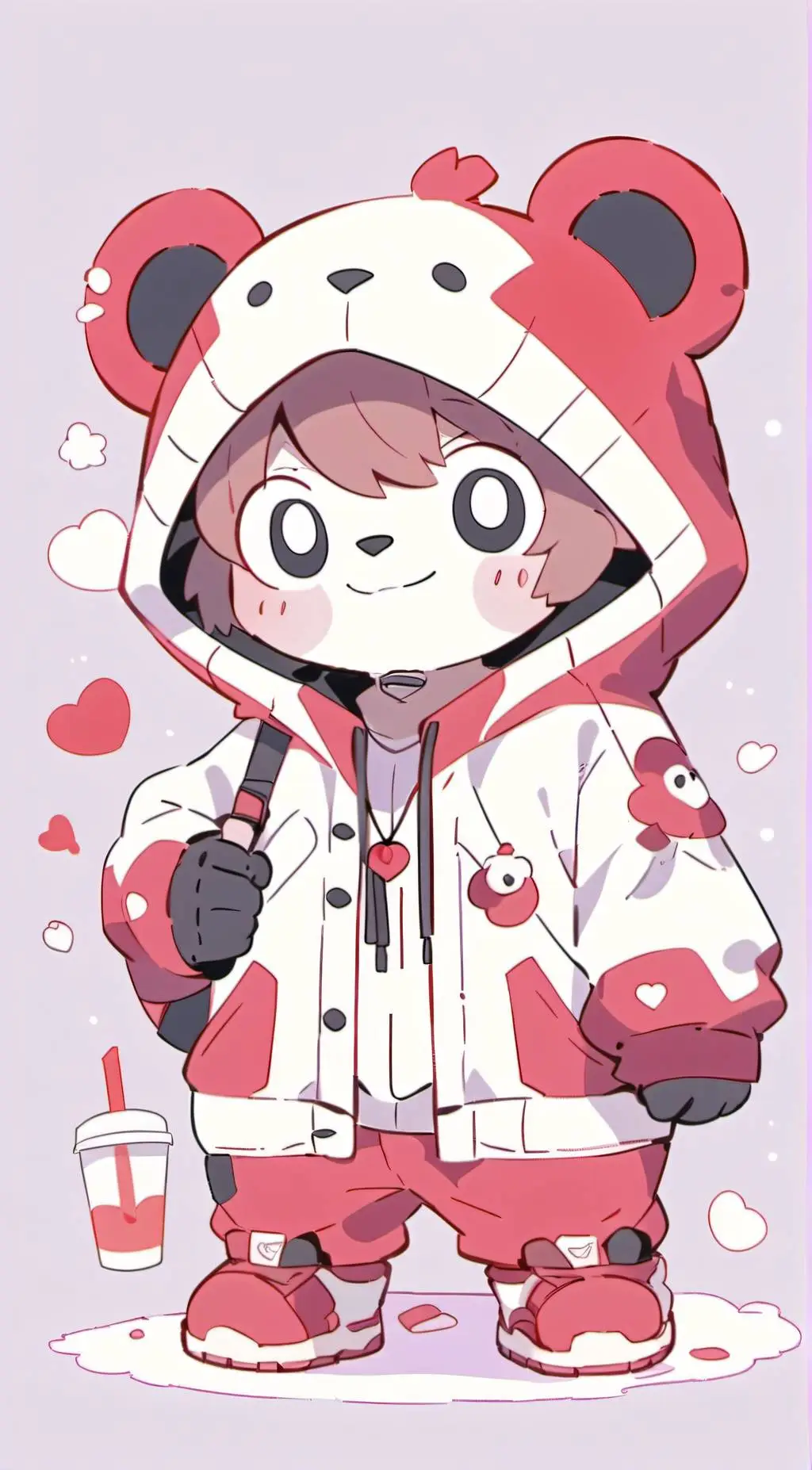 ai character: Smiling critters  background