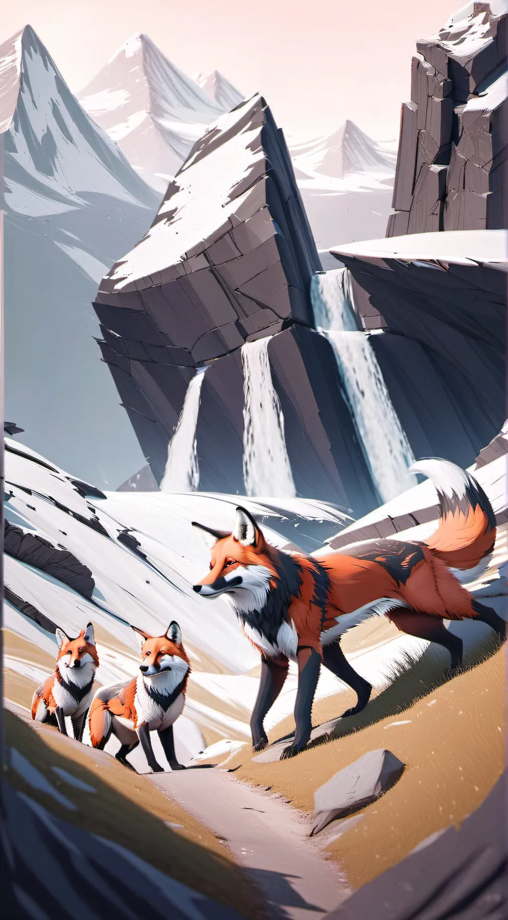 ai character: Fox life  background