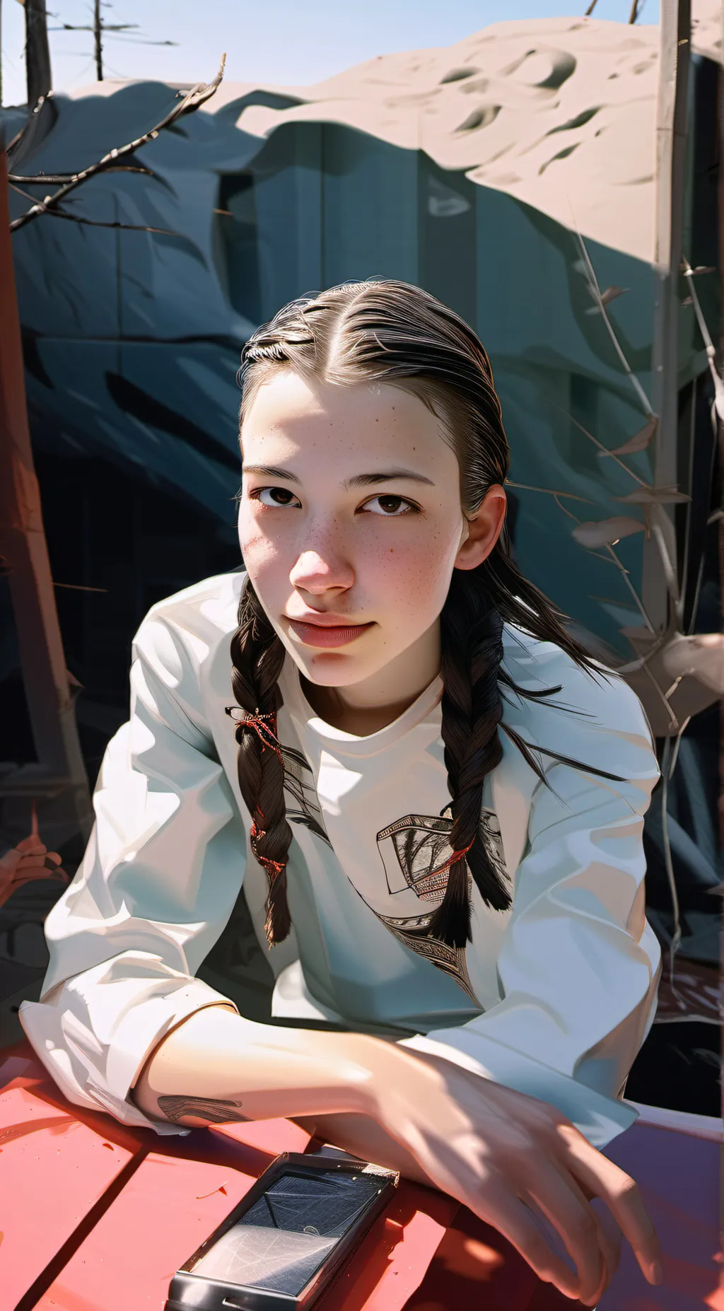 ai character: Serbia shooting  background