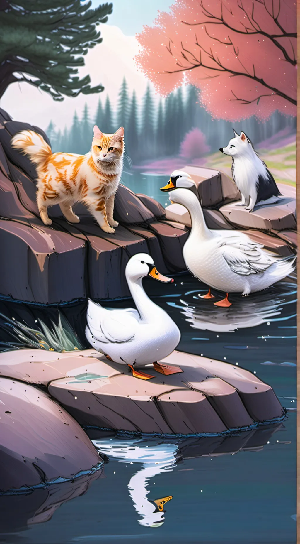 ai character: animal club! background