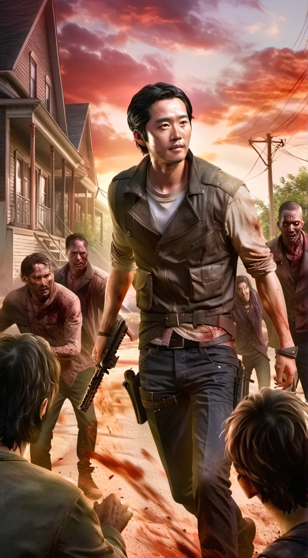 ai character: Glenn rhee  background