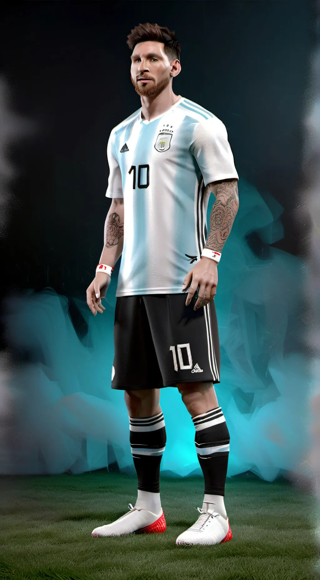 ai character: Lionel Messi background