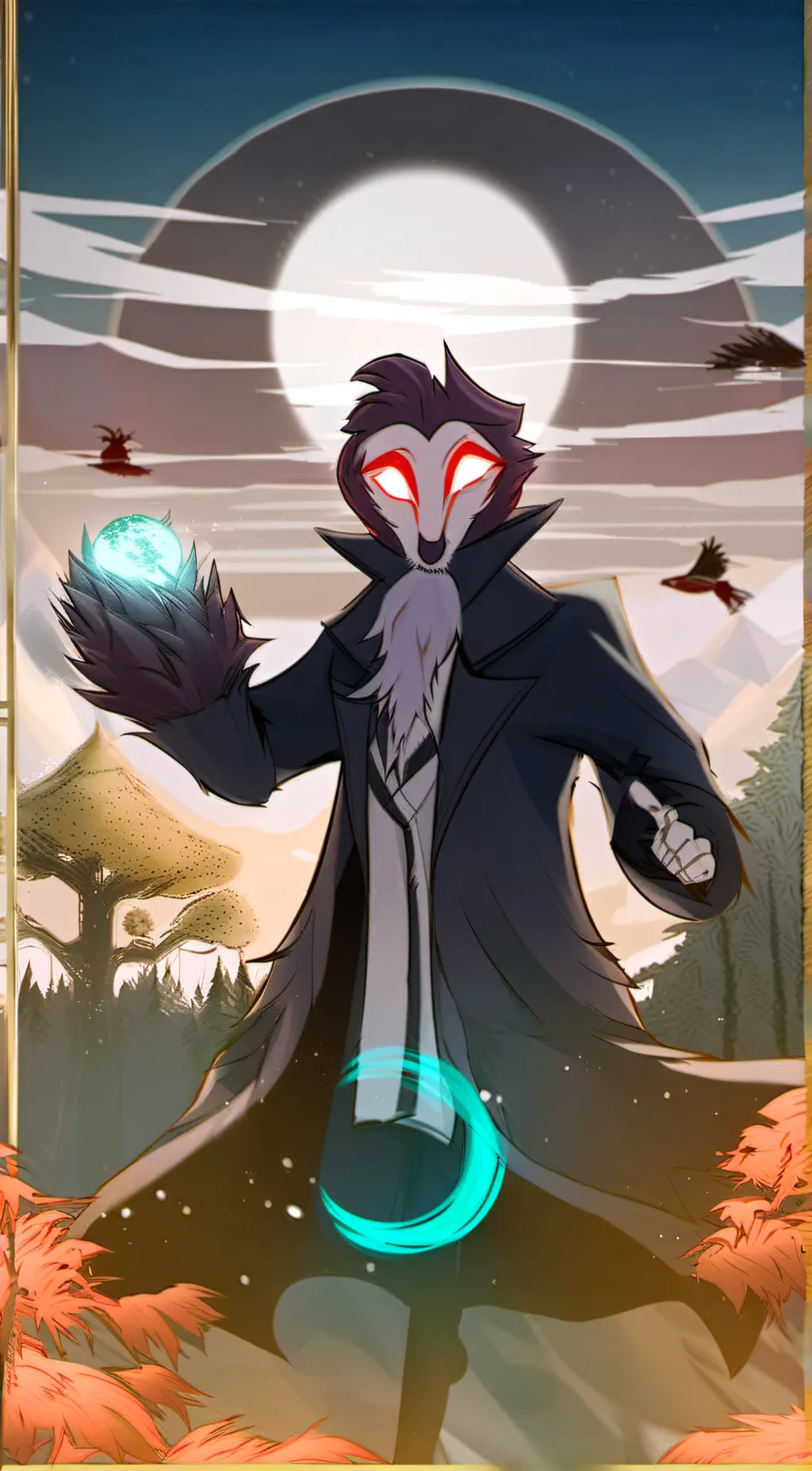 ai character: Stolas x Blitzo background