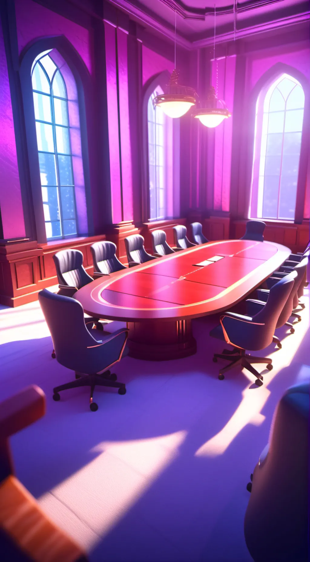 ai character: Overlord meeting  background
