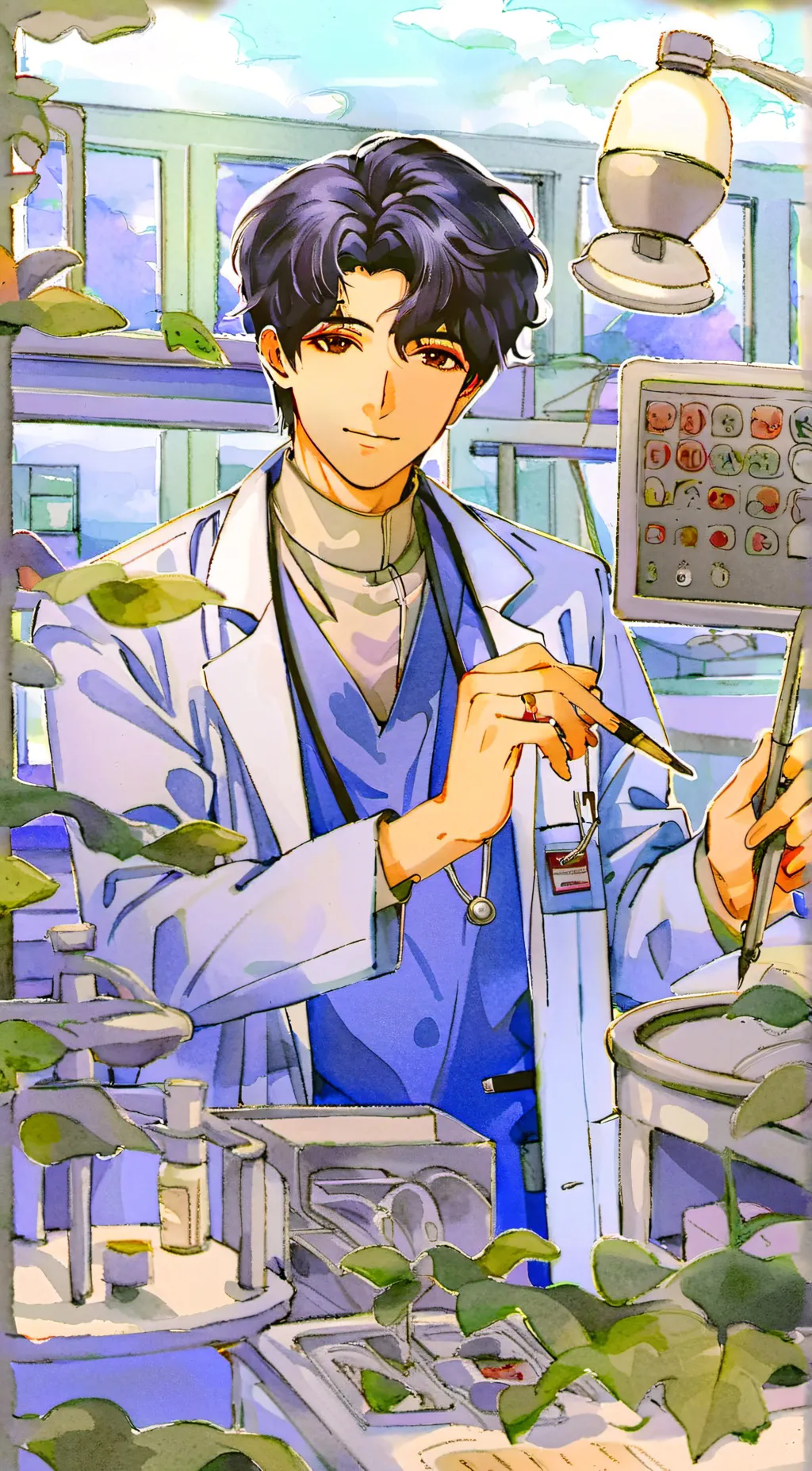 ai character: Alex  background