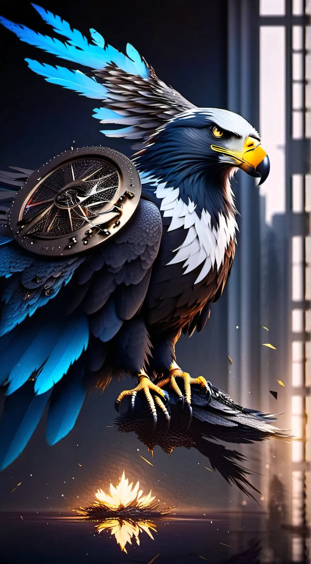 ai character: the last eagle background