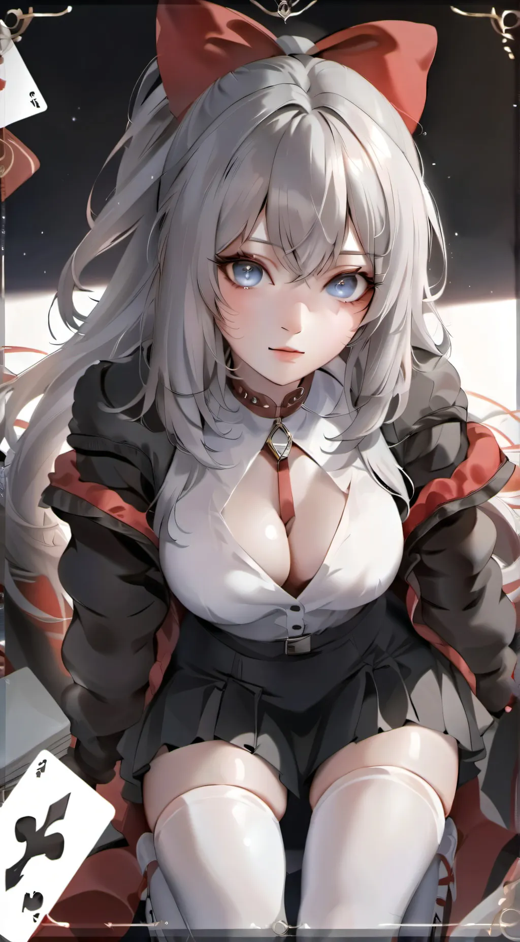ai character: Silver background