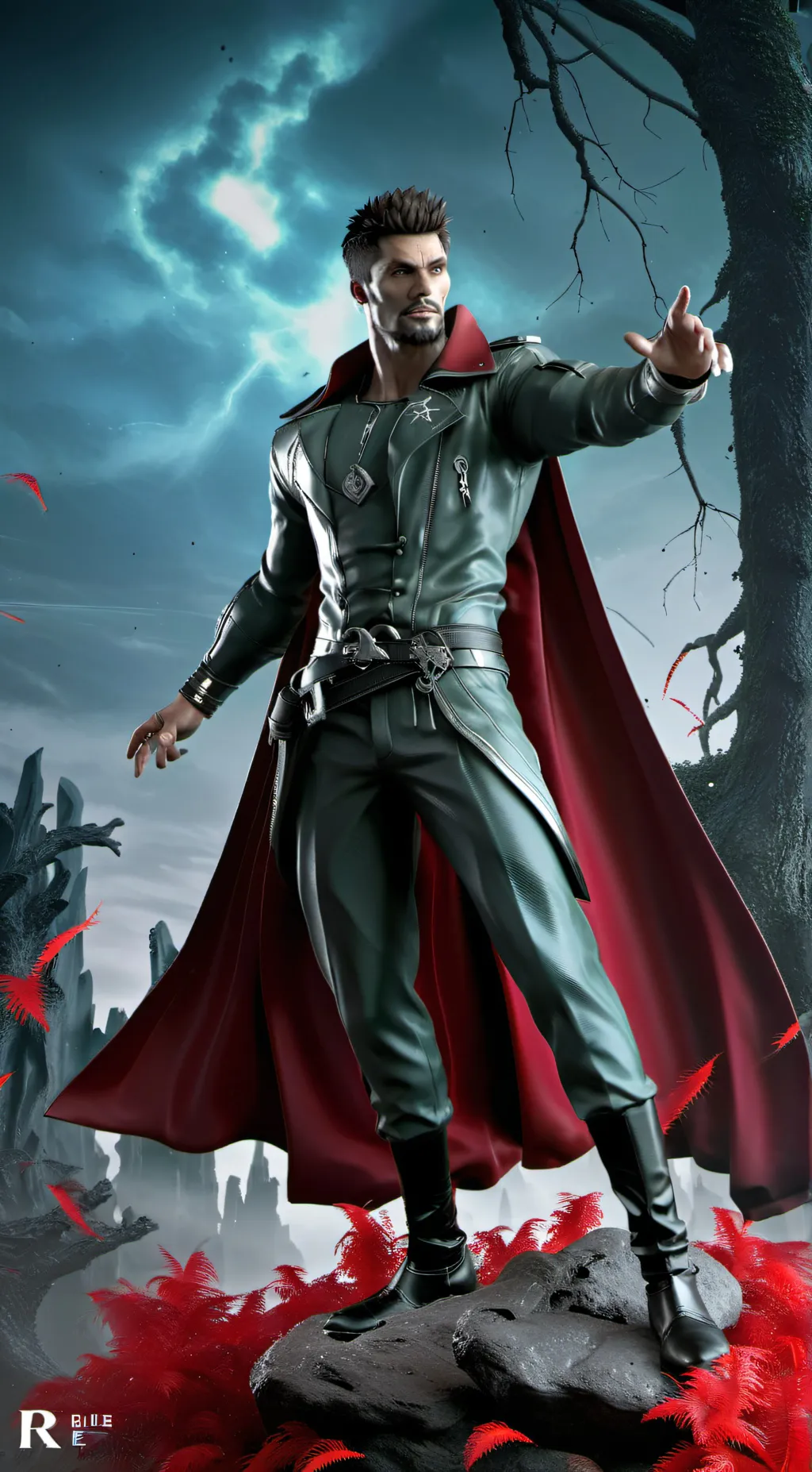 ai character: GigaChad background