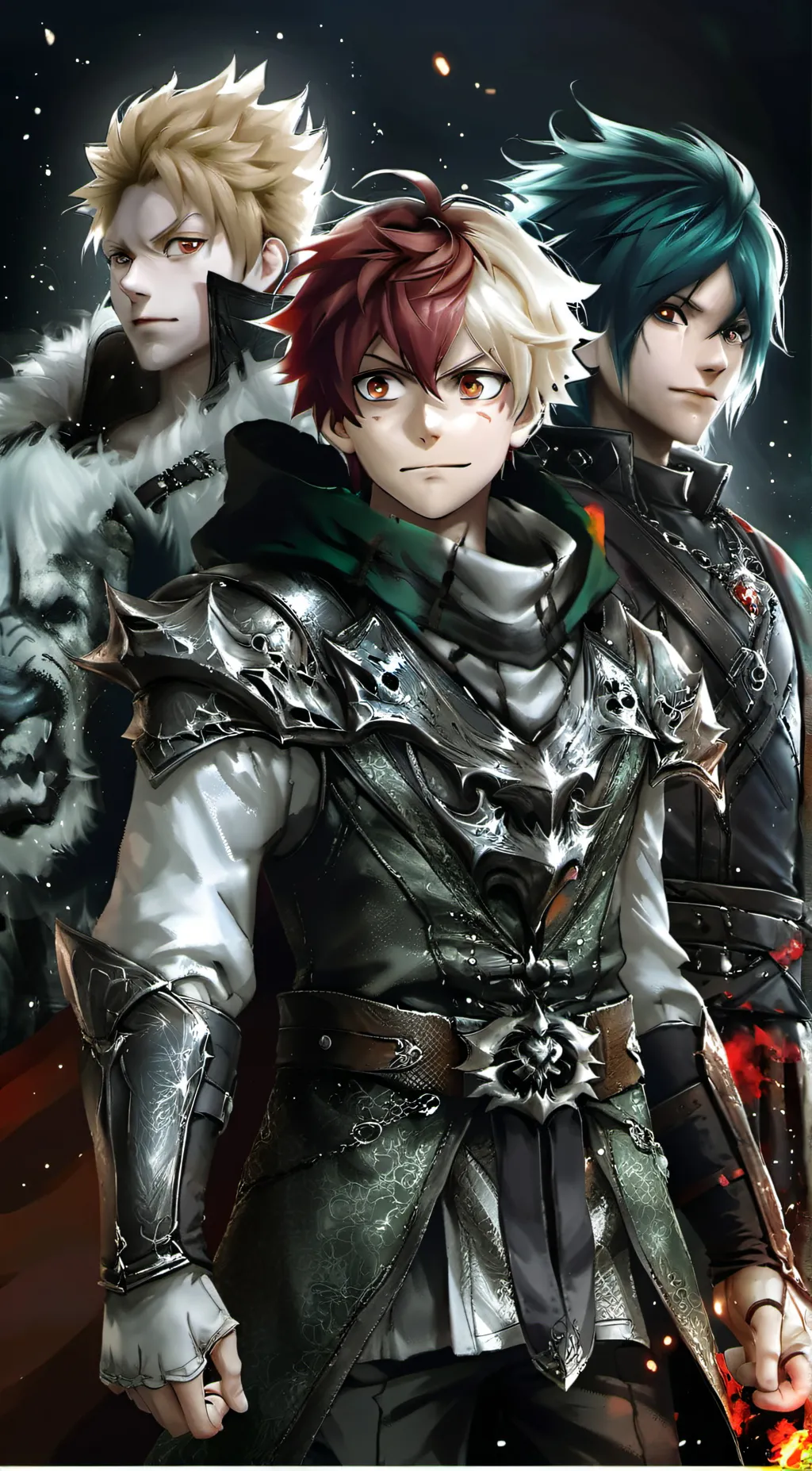 ai character: Shoto izukuKatsuki background