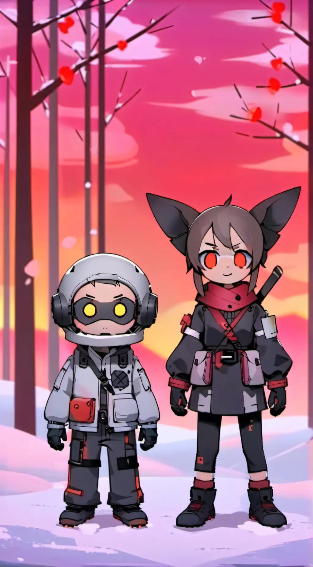 ai character: KB and QT  background
