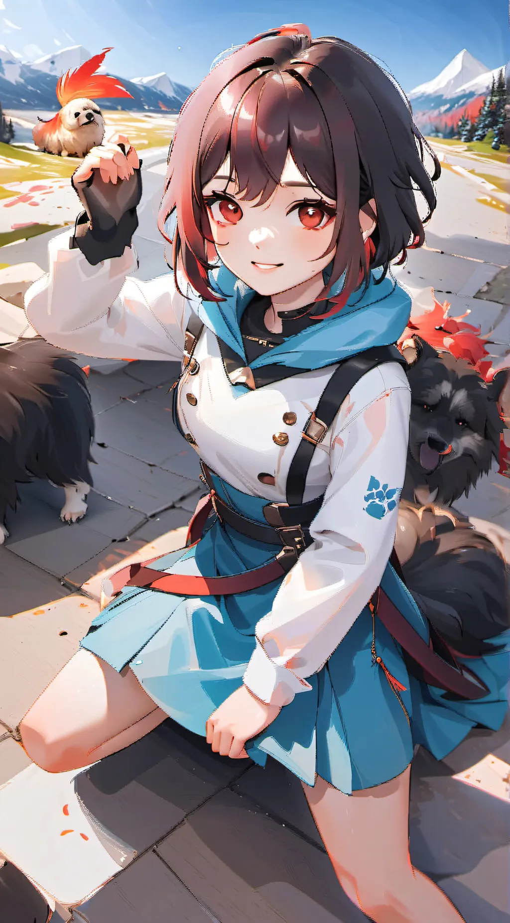 ai character: sandy  background