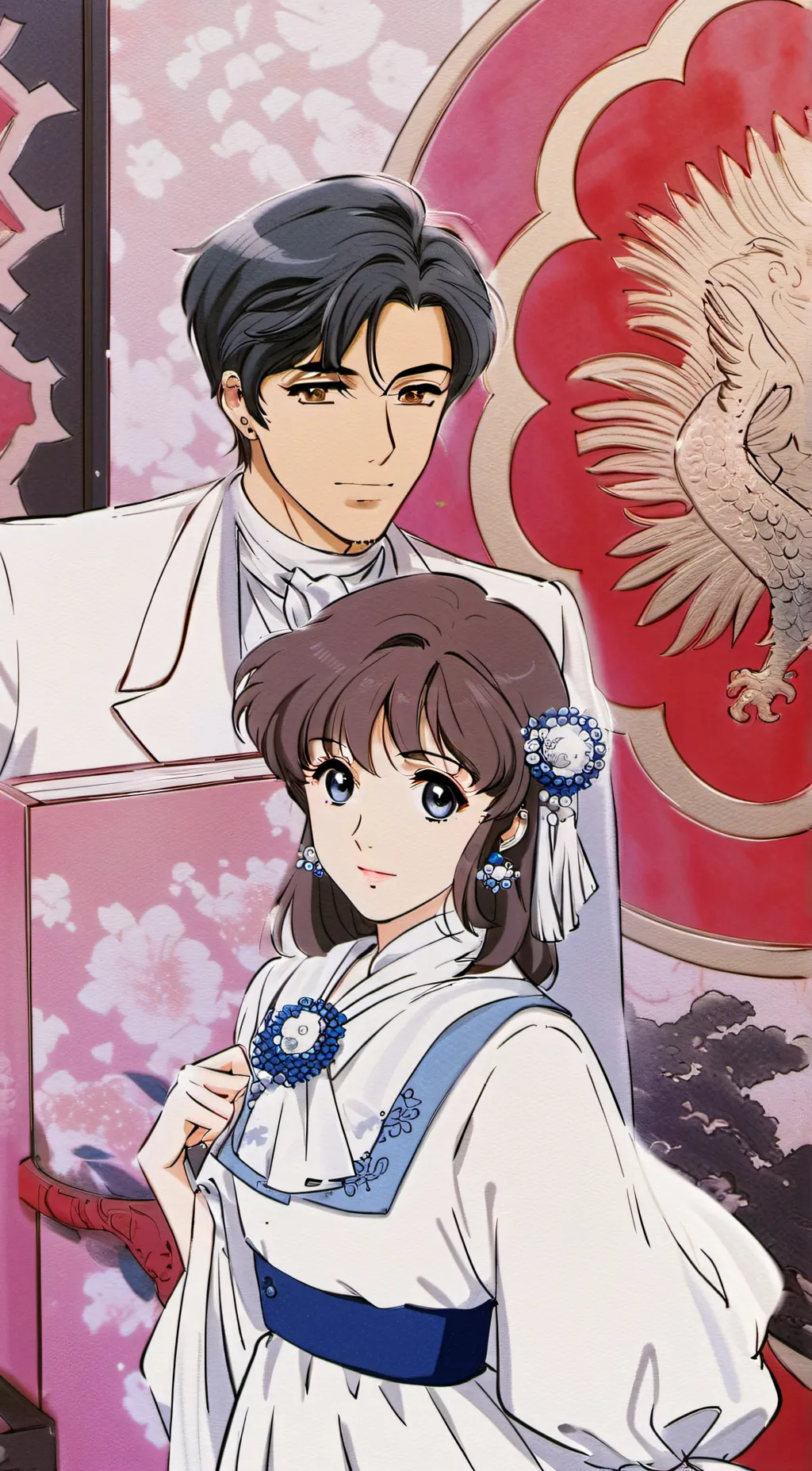 ai character: Showa  background