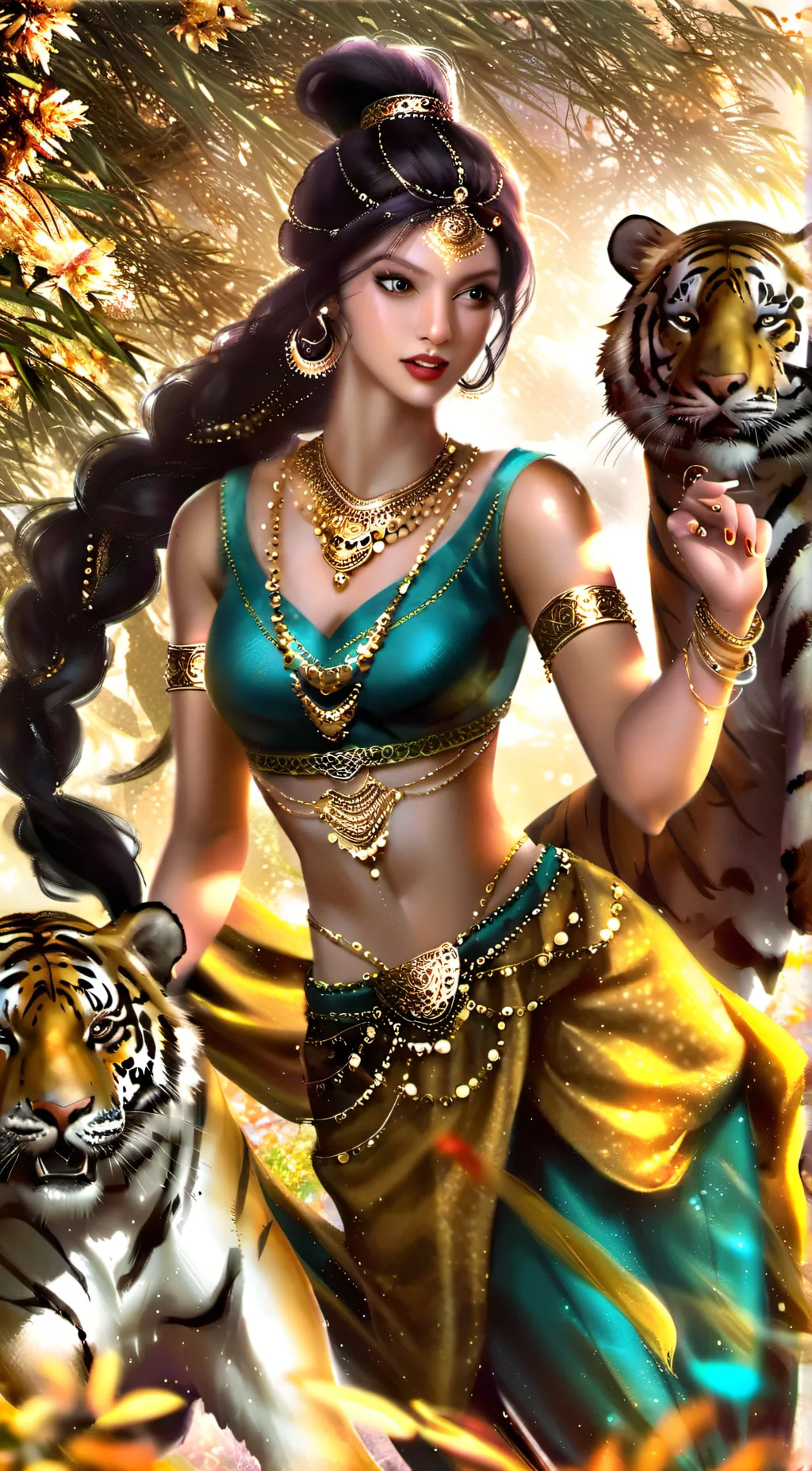 ai character: Princess Jasmine  background