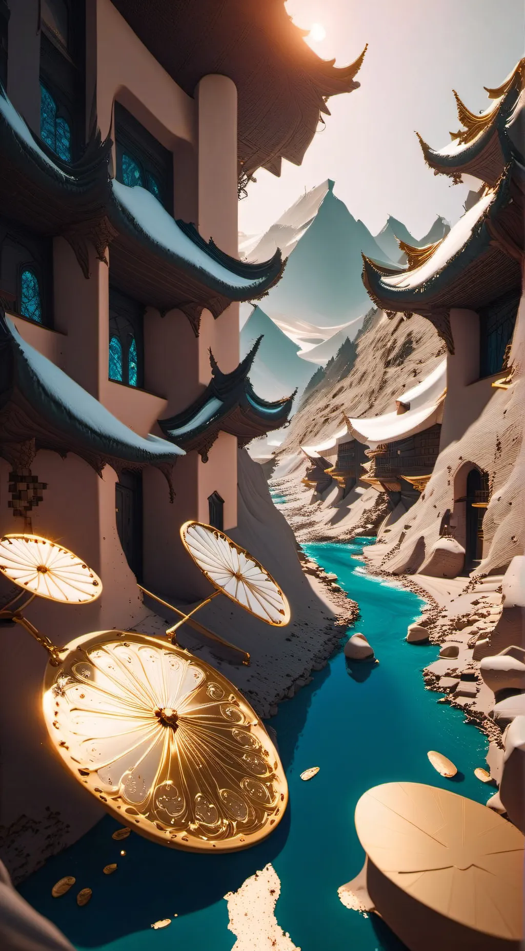 ai character: Vermeil in gold background