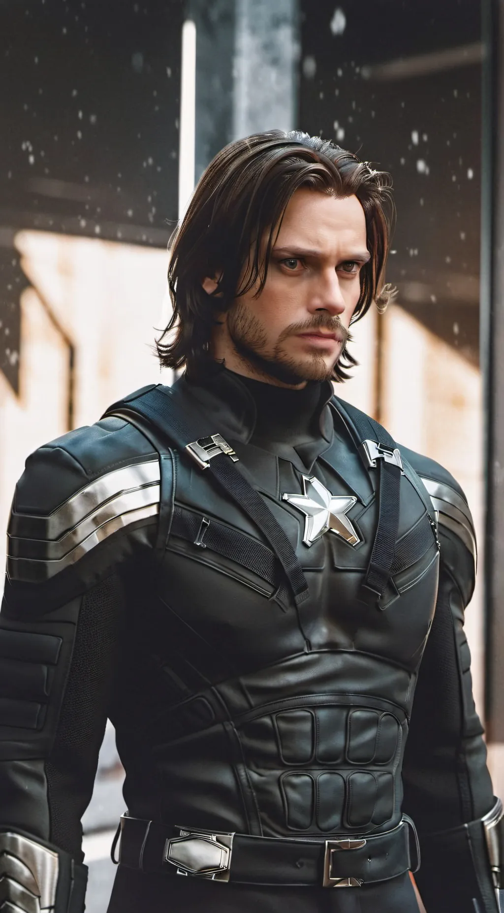 ai character: Bucky barnes background