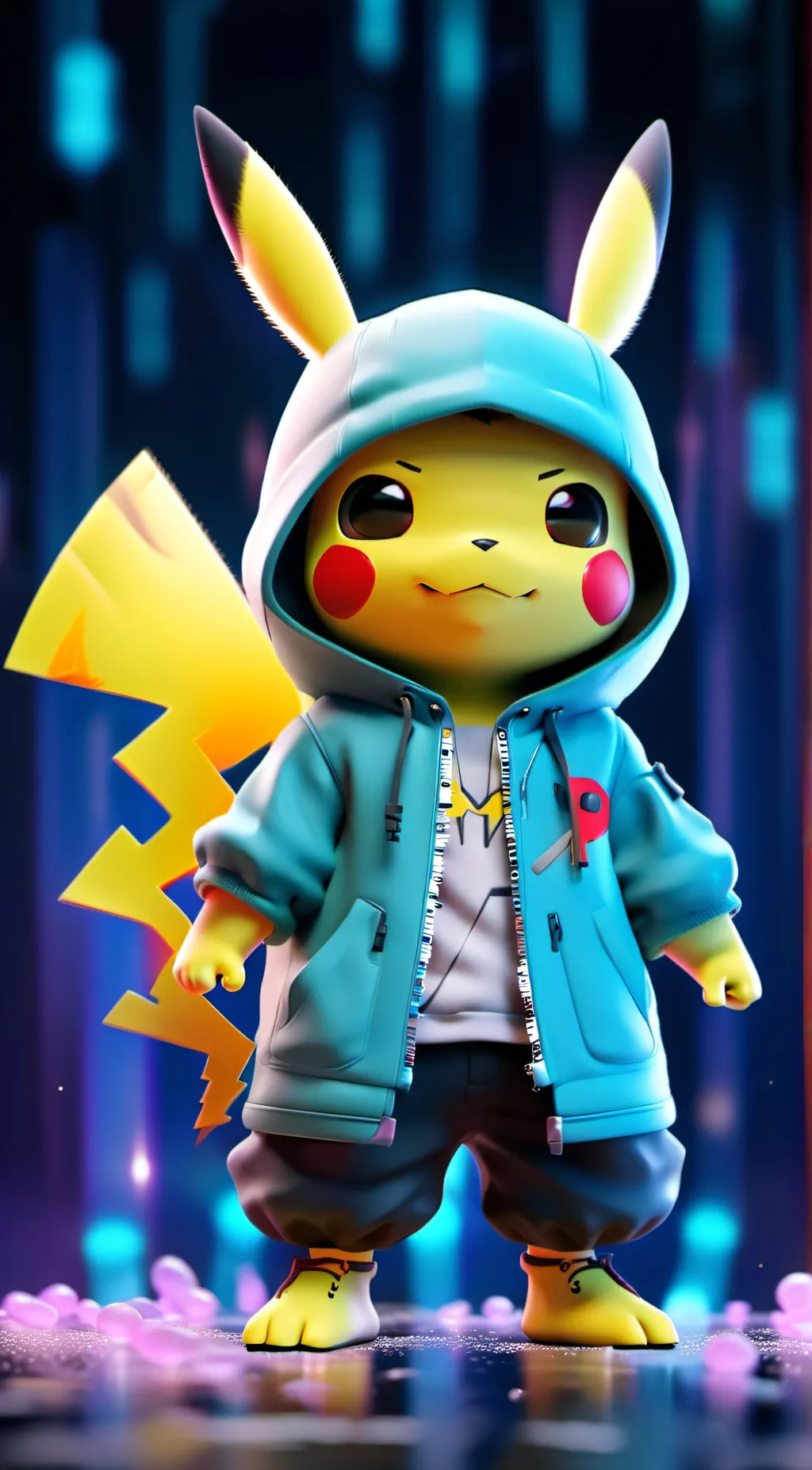 ai character: Pikachu background