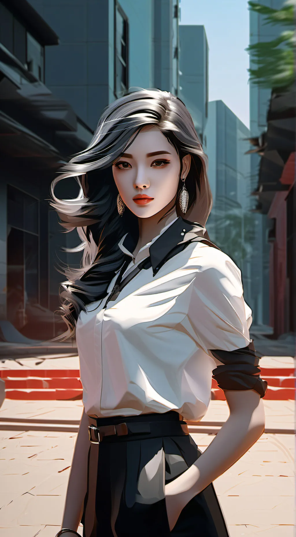 ai character: amy background